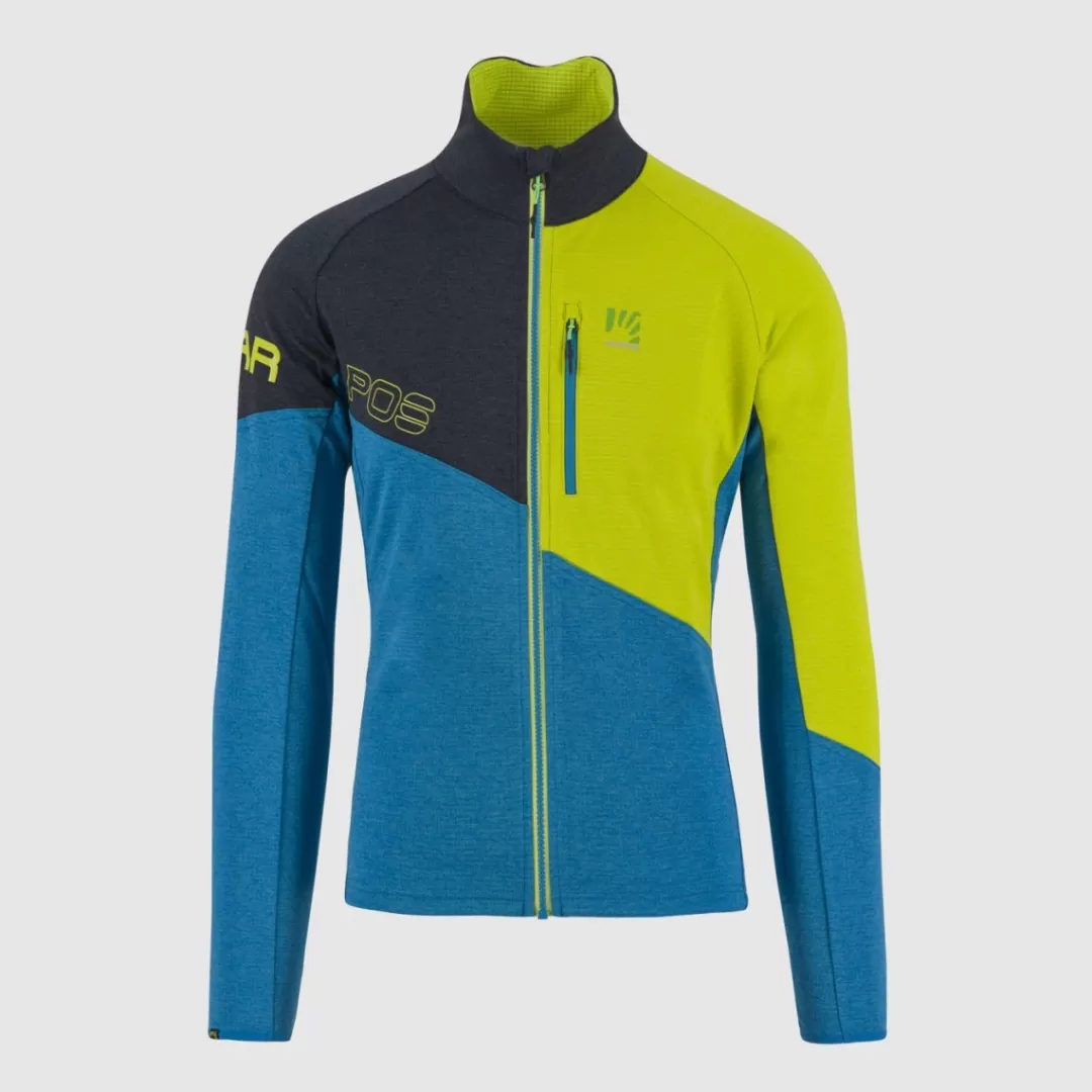 Karpos Winter | Mountain Biking | Fleeces | VAL VIOLA FULL-ZIP FLEECE BLUE JEWEL/BLACK/SULPHUR