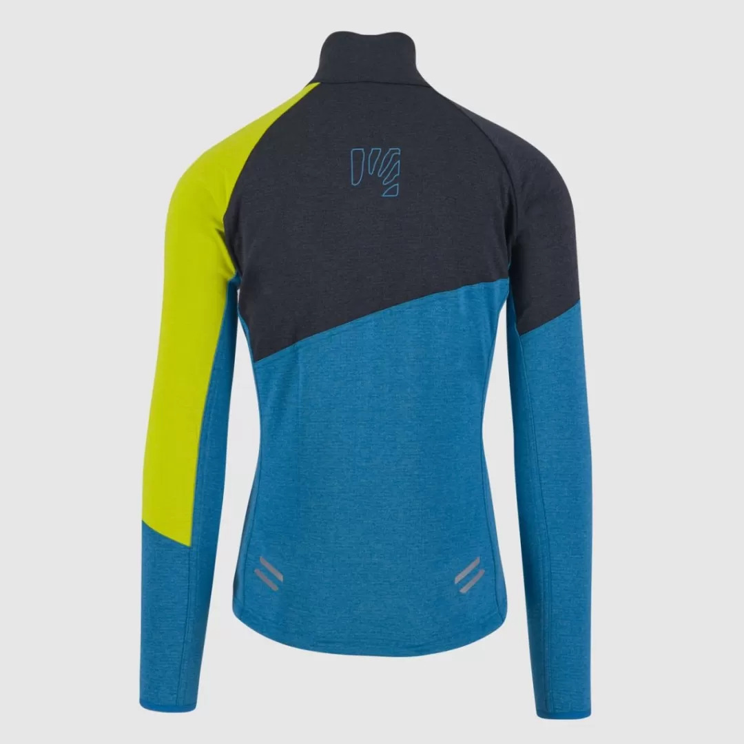 Karpos Winter | Mountain Biking | Fleeces | VAL VIOLA FULL-ZIP FLEECE BLUE JEWEL/BLACK/SULPHUR