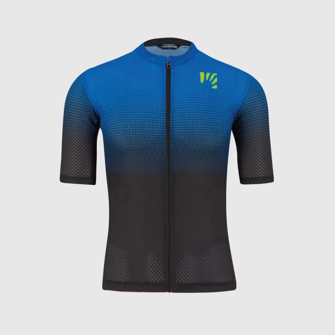 Karpos Mountain Biking | T-Shirts | VAL VIOLA JERSEY BLACK/INDIGO B./GREEN FLUO