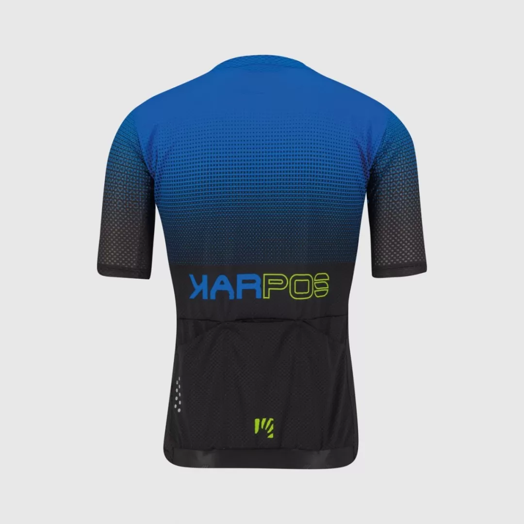 Karpos Mountain Biking | T-Shirts | VAL VIOLA JERSEY BLACK/INDIGO B./GREEN FLUO