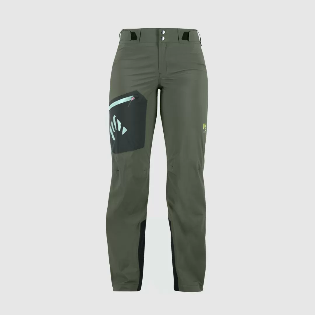 Karpos Rain | Skimo Dynamic | Ski Mountaineering | Mountaineering | Pants | VALSESIA SHELL W PANTS THYME/BLACK SAND