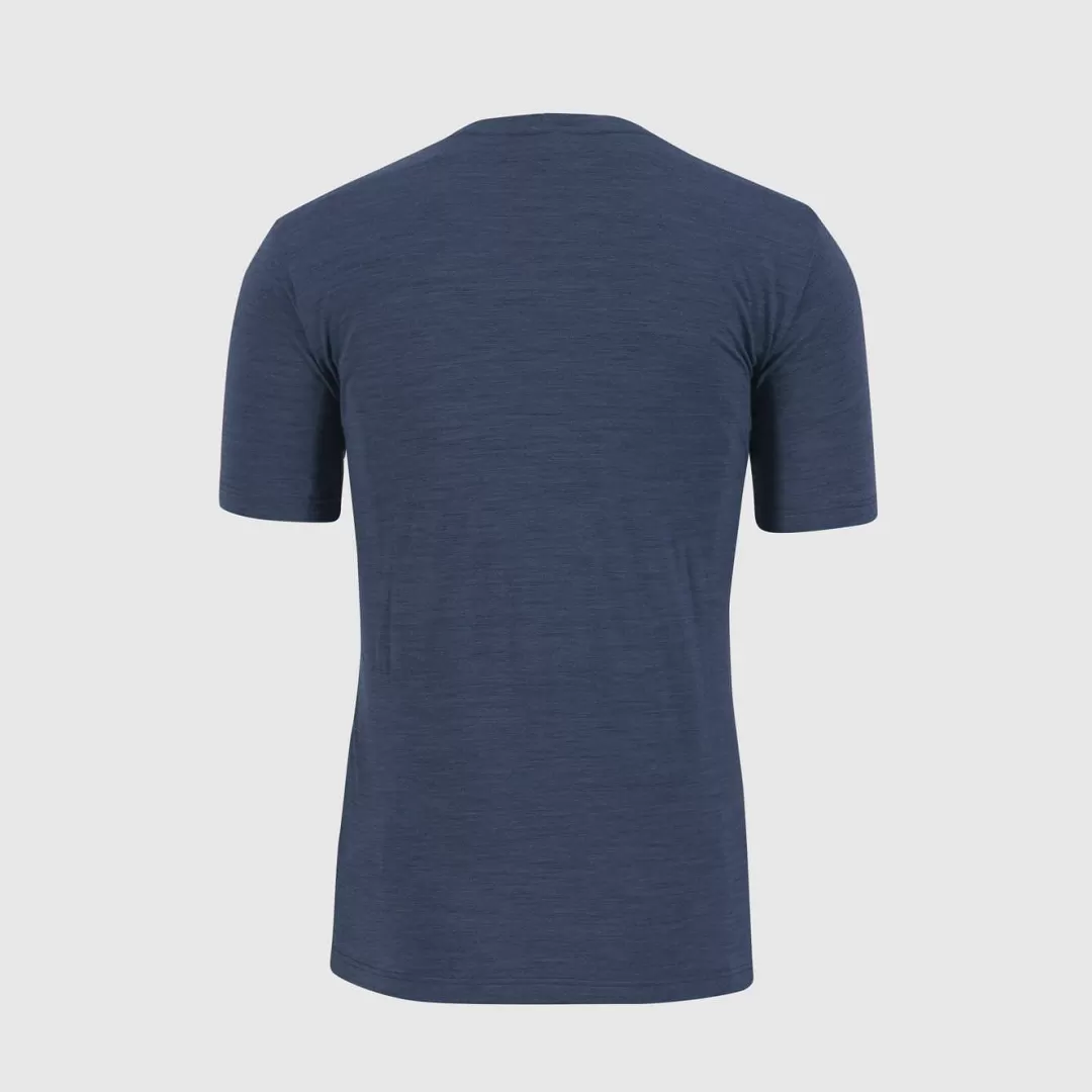 Karpos Lifestyle | Winter | T-Shirts | VANOI MERINO T-SHIRT MIDNIGHT/DIVA BLUE