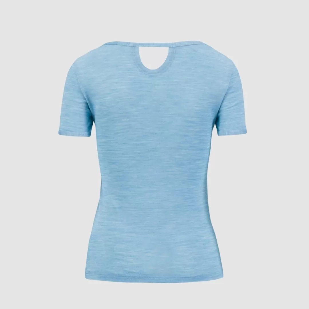 Karpos Lifestyle | Climbing | Hiking | T-Shirts | VERDANA MERINO W T-SHIRT BLUE ATOLL