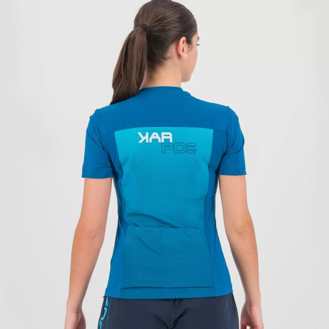 Karpos Mountain Biking | T-Shirts | VERVE EVO W JERSEY MOROCCAN BLUE/BLUEBIRD