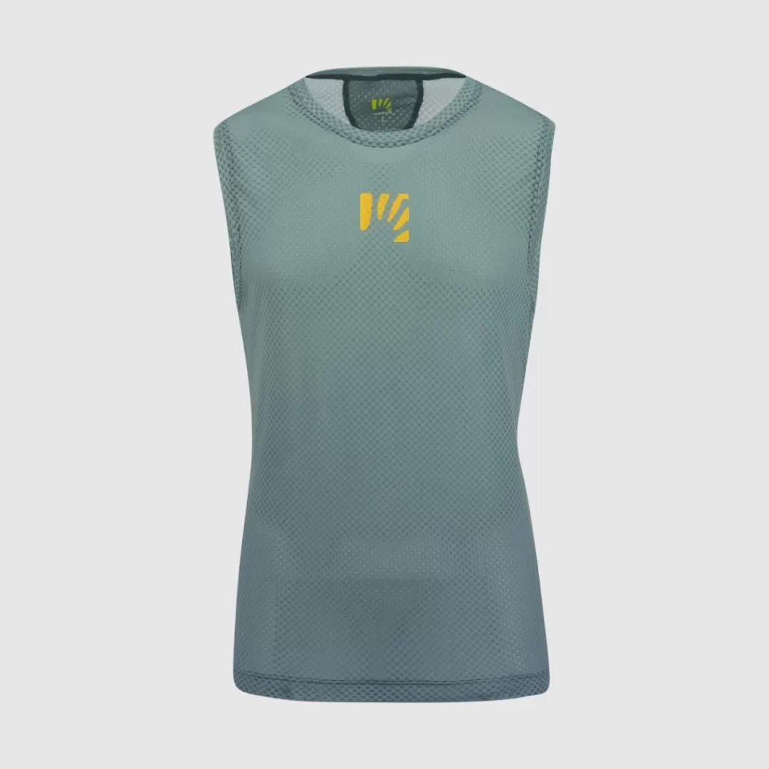 Karpos Mountain Biking | Trail Running | T-Shirts | VERVE MESH SLEEVELESS DARK SLATE/NORTH ATLANTIC