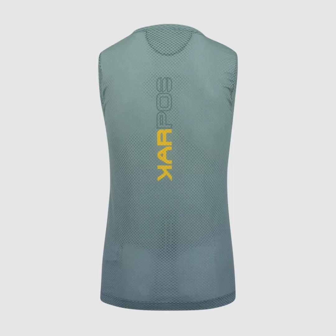 Karpos Mountain Biking | Trail Running | T-Shirts | VERVE MESH SLEEVELESS DARK SLATE/NORTH ATLANTIC