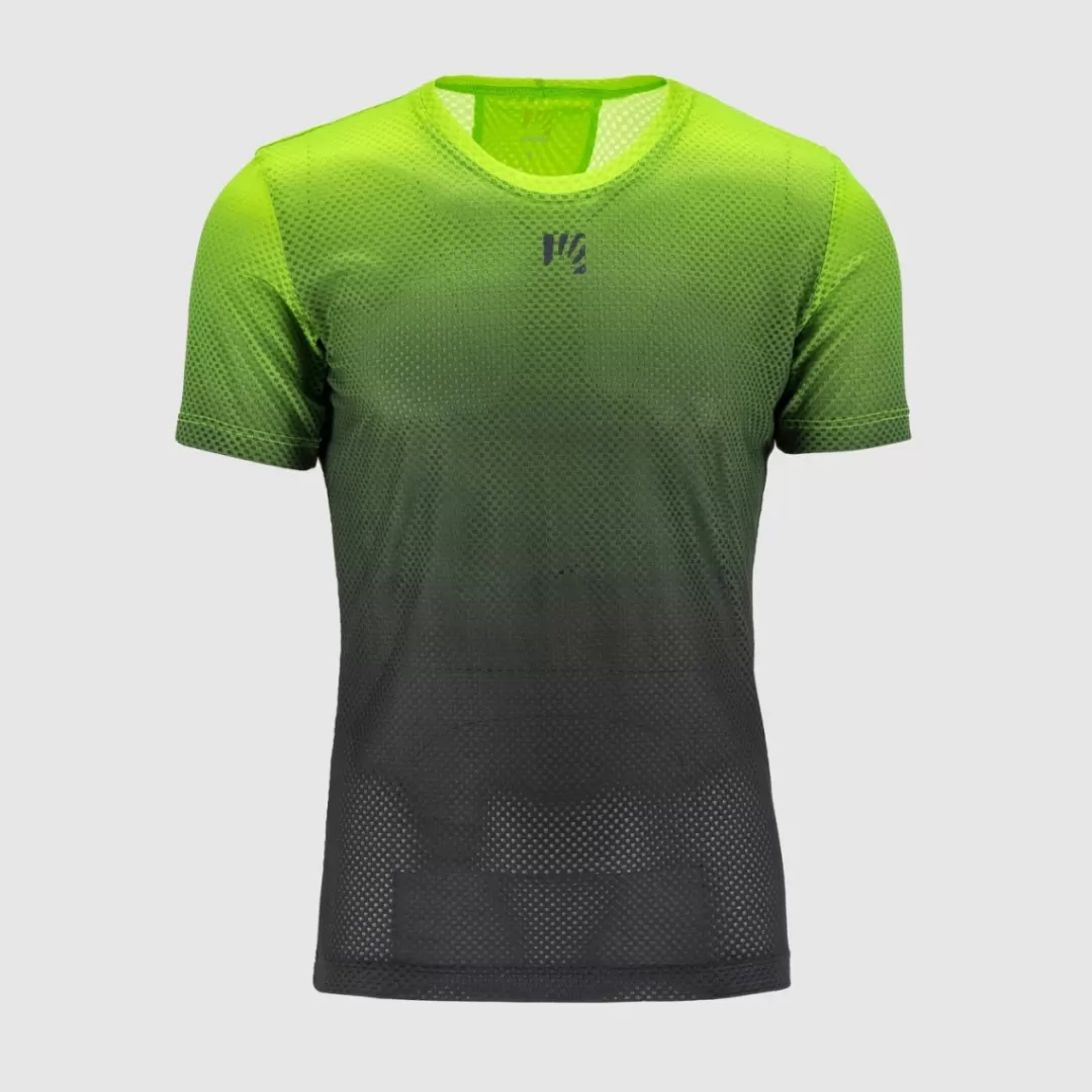 Karpos Mountain Biking | T-Shirts | VERVE MESH T-SHIRT BLACK/JASMINE GREEN