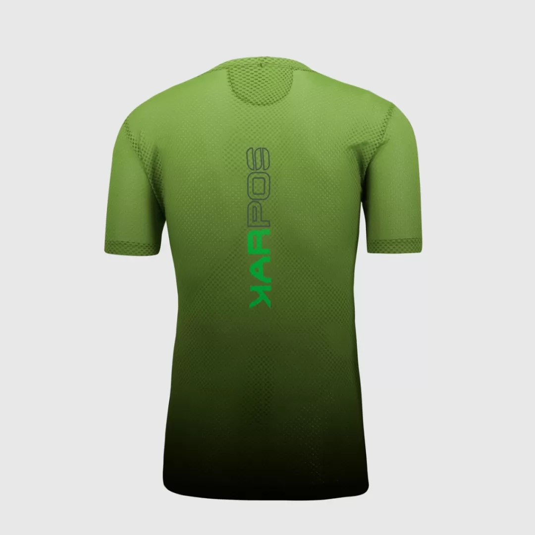 Karpos Mountain Biking | T-Shirts | VERVE MESH T-SHIRT BLACK/JASMINE GREEN