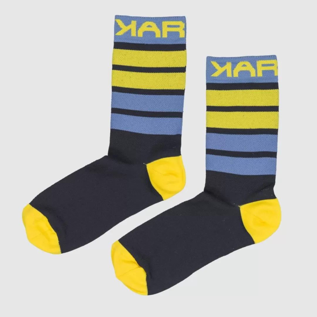 Karpos Mountain Biking | Accessories | VERVE SOCK OUTER SPACE/INDIGO/HIGHT VISIB