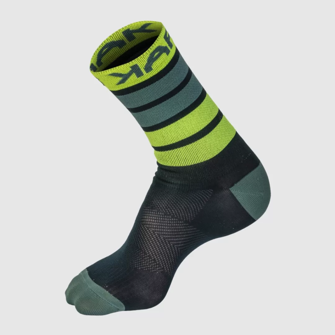 Karpos Mountain Biking | Accessories | VERVE SOCK REFL.POND/YELLOW FLUO/HYDRO