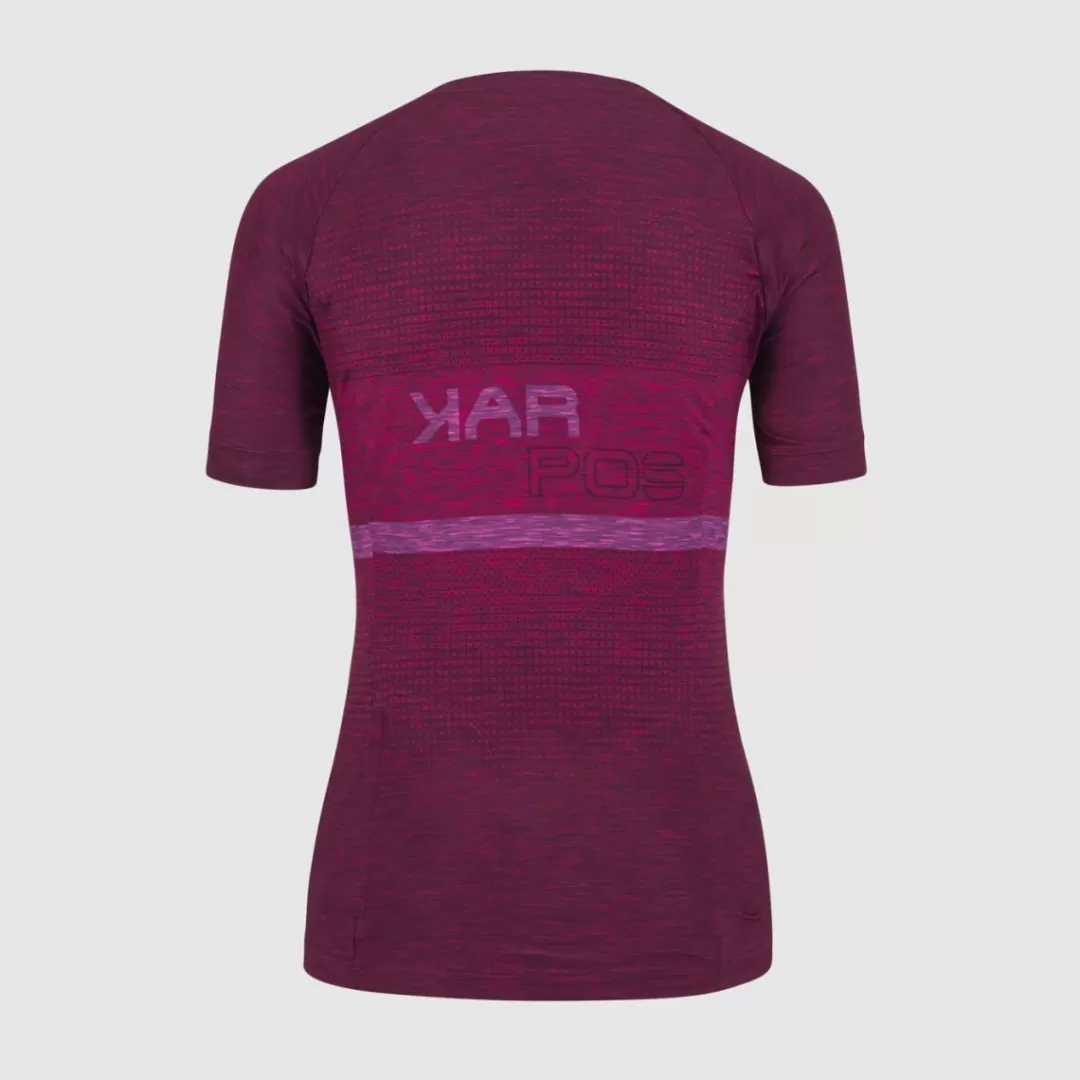 Karpos Mountain Biking | Hiking | T-Shirts | VERVE W TEE RASPBERRY RADIANCE/CABARET