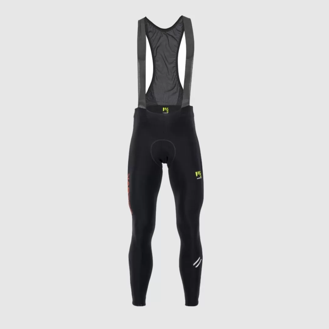 Karpos Winter | Mountain Biking | Pants | VERVE WINTER BIBTIGHT BLACK/ GRENADINE